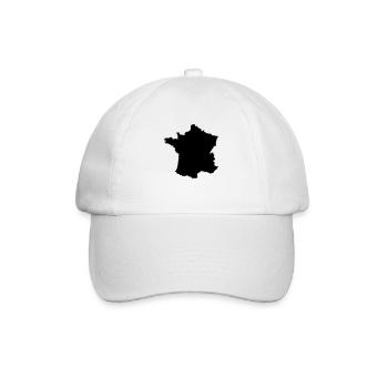 France map - Baseball Cap - white/white - Front