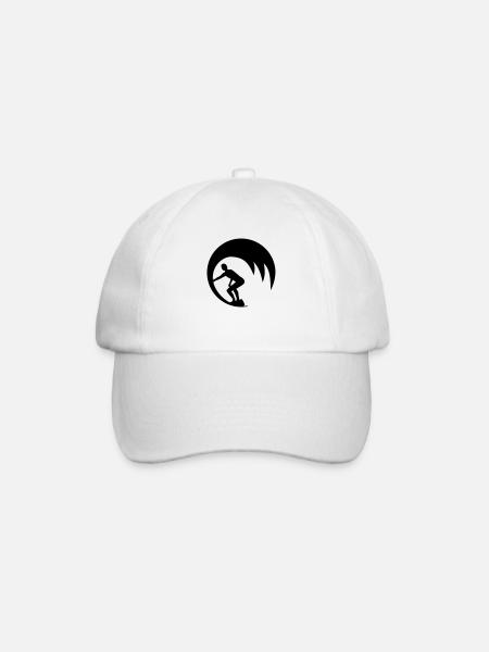 Wellenreiter - Baseballkappe - Weiß/Weiß