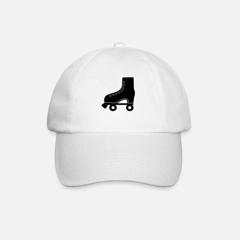 rollschuh - Baseballkappe - Weiß/Weiß