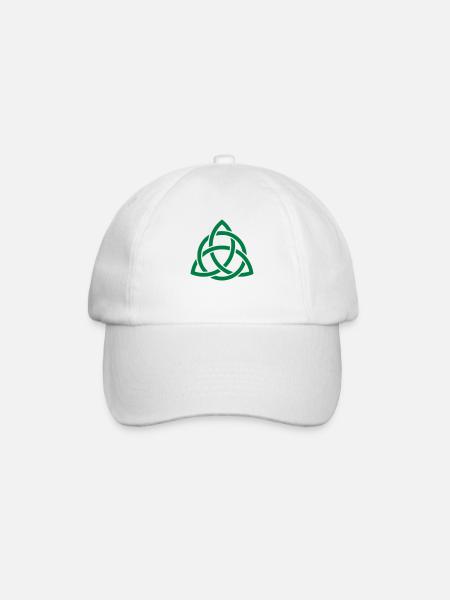 Celtic knot - Baseball Cap - white/white