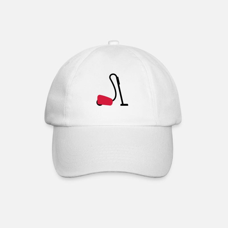 Staubsauger - Baseballkappe - Weiß/Weiß