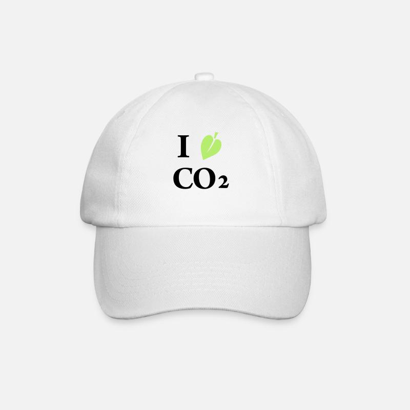 i love co2 - Casquette classique - blanc/blanc