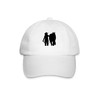 Cavalier western avec cheval personnalisable - Casquette classique - blanc/blanc - Devant