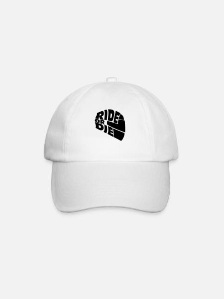 Helmet of Loyalty: Ride or Die - Baseball Cap - white/white