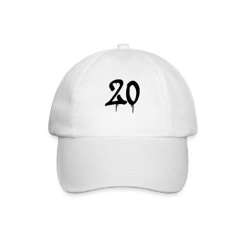 20 graffiti - Baseball Cap - white/white - Front