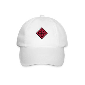 Jerusalem cross - Baseball Cap - white/white - Front