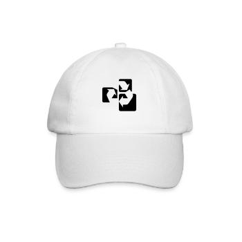 Recyle Symbol / Symbol Recycling - Baseball Cap - white/white - Front