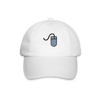 Maus - Baseballkappe - Weiß/Weiß - Vorne