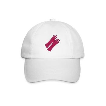 Gummihandschuhe _gg1 - Baseballkappe - Weiß/Weiß - Vorne