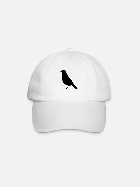 Fugl - Baseballcap - hvit/hvit