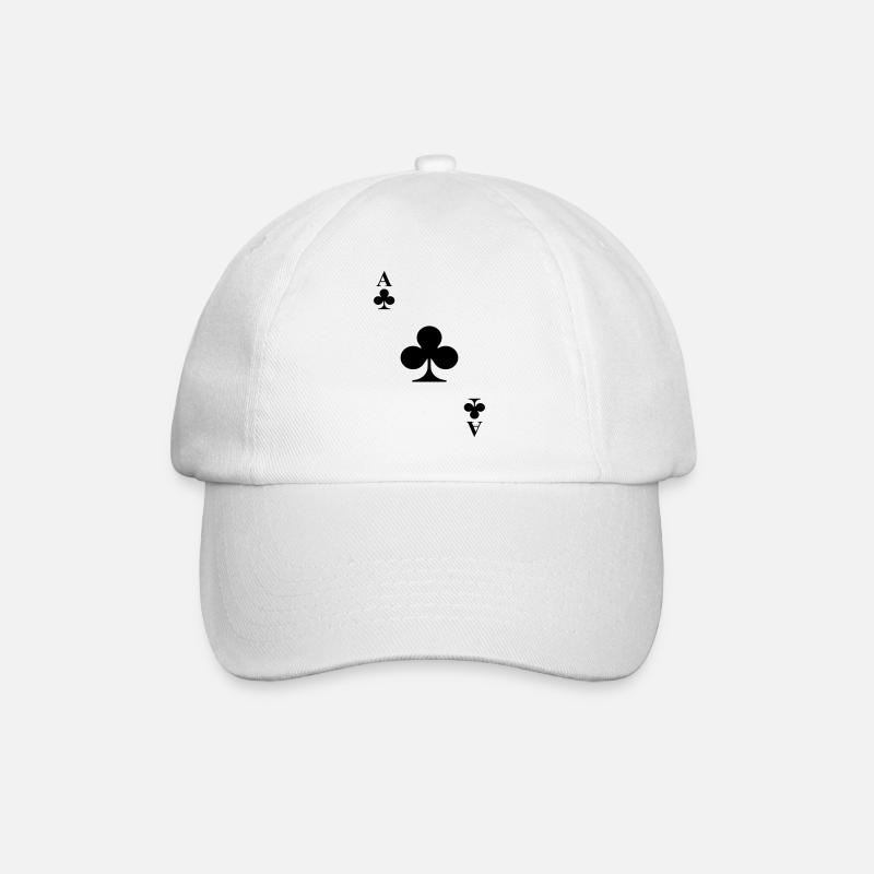 Karten - Baseballkappe - Weiß/Weiß