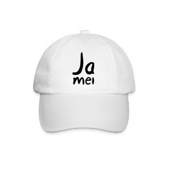 Ja mei - Baseballkappe - Weiß/Weiß - Vorne