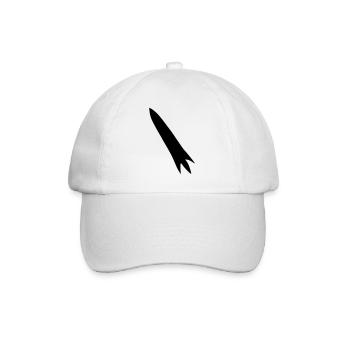 Vecteur de vol spatial spatial de fusée spatiale - Casquette classique - blanc/blanc - Devant