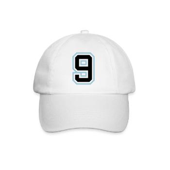 Symbole à 9 chiffres - Casquette classique - blanc/blanc - Devant