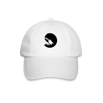 Nature Evening Climbing Silhouette - Baseball Cap - white/white - Front