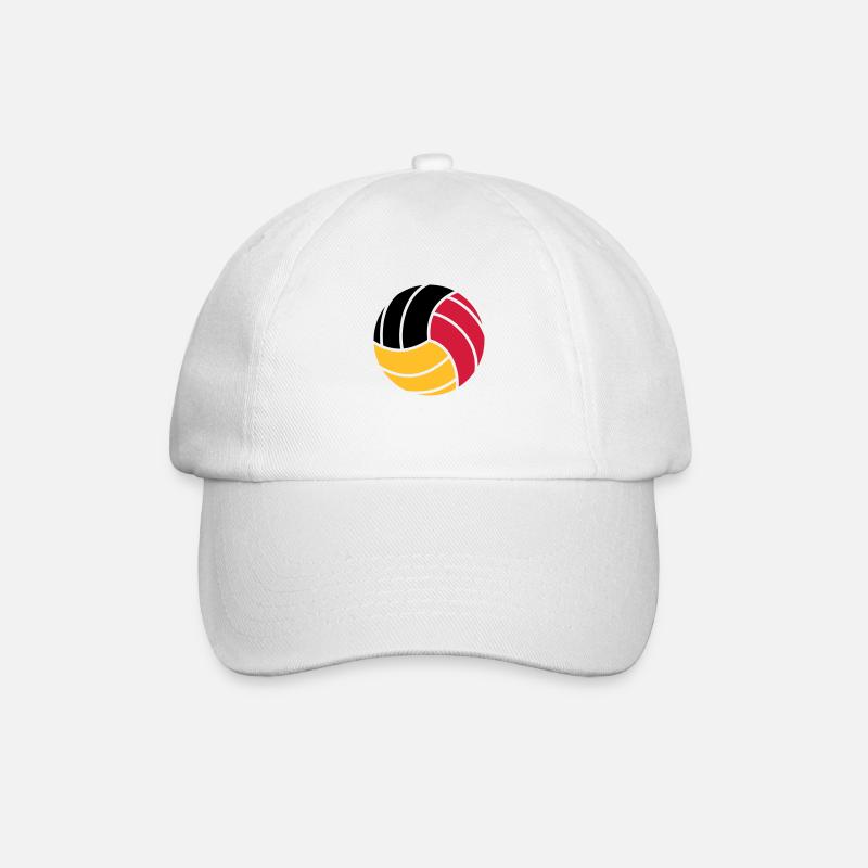 Volleyball 3c - Baseball Cap - white/white