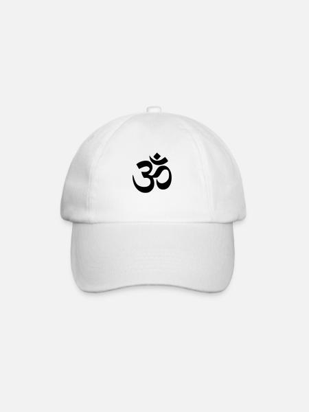 Om - Baseballkappe - Weiß/Weiß