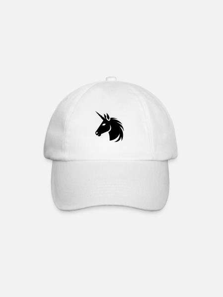 Einhorn - Baseballkappe - Weiß/Weiß