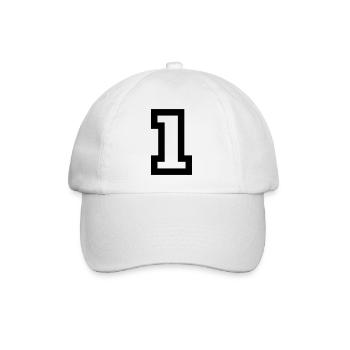 1 - Baseball Cap - white/white - Front