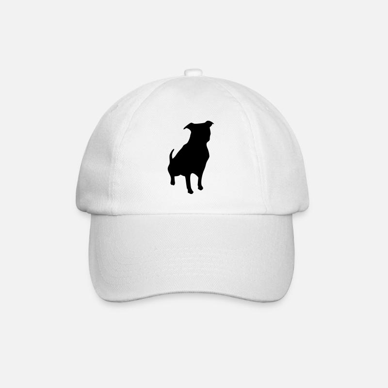 Hund - Baseballkappe - Weiß/Weiß
