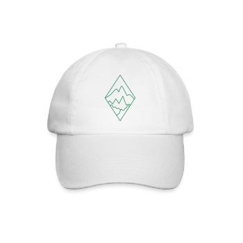 PAYSAGE BOHO Diamond avec montagnes et paysages - Casquette classique - blanc/blanc - Devant