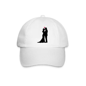 Jeunes mariés - Casquette classique - blanc/blanc - Devant