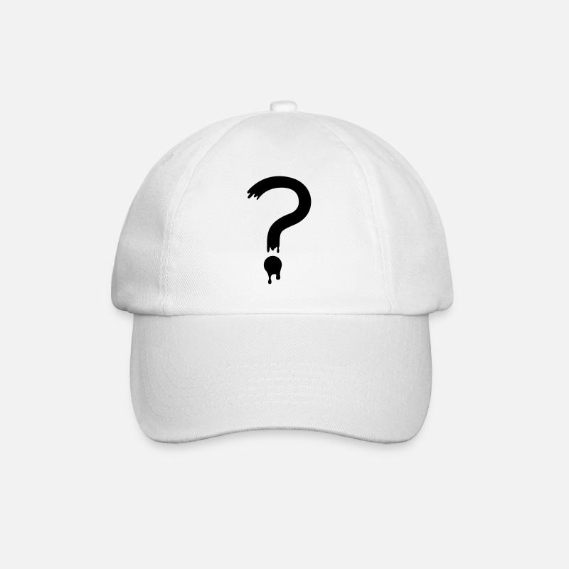 Point d’interrogation - Casquette classique - blanc/blanc