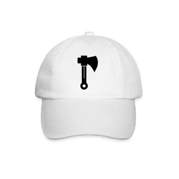 axe - Baseball Cap - white/white - Front