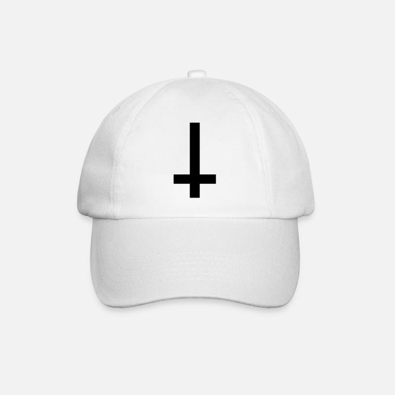 Upside Down Cross 1c - Casquette classique - blanc/blanc