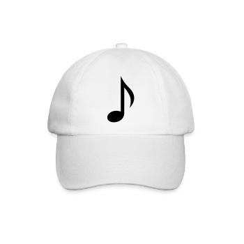 Note - Baseballkappe - Weiß/Weiß - Vorne