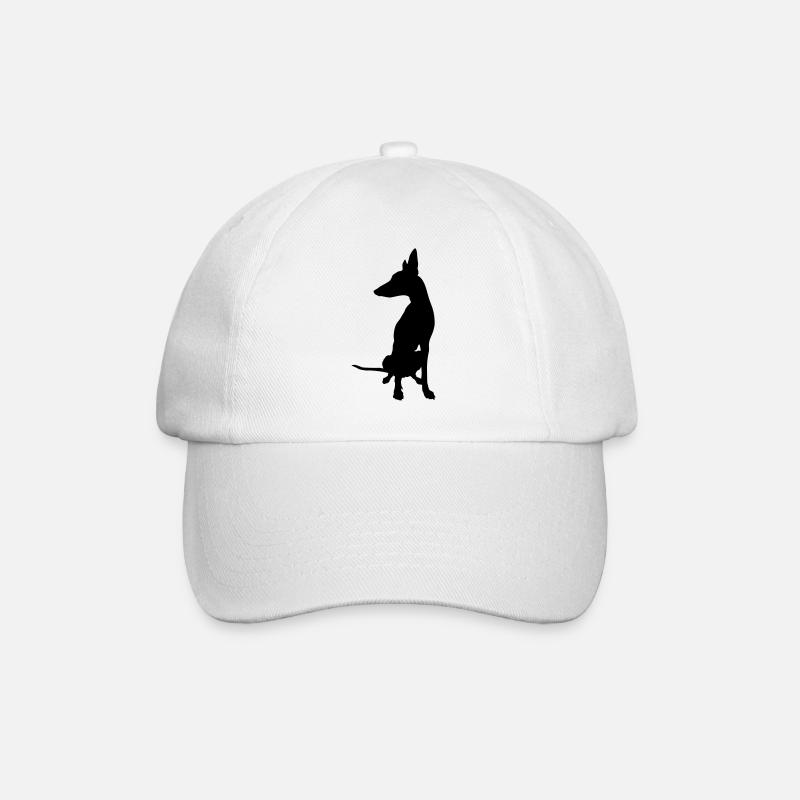 podenco boss - Baseballkappe - Weiß/Weiß