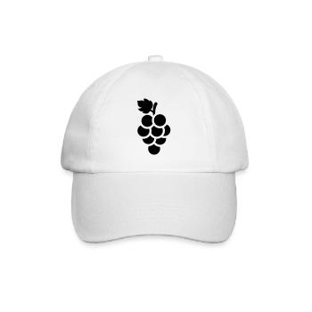 grapes - Baseball Cap - white/white - Front