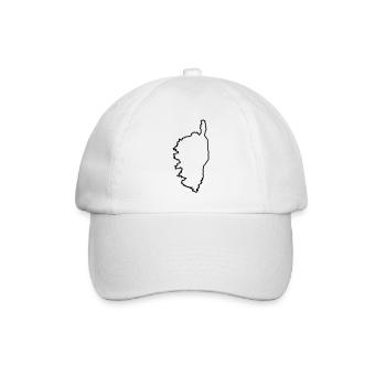 Corse ligne - Casquette classique - blanc/blanc - Devant