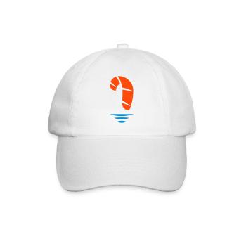 Kitesurfer Logo - Baseball Cap - white/white - Front