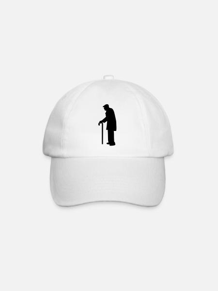 Rentner - Baseballkappe - Weiß/Weiß