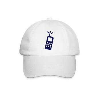phone - Baseball Cap - white/white - Front