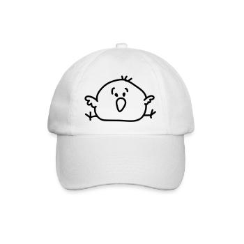 grand oiseau - ligne - Casquette classique - blanc/blanc - Devant