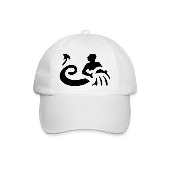 Sternzeichen - Wassermann - Baseballkappe - Weiß/Weiß - Vorne