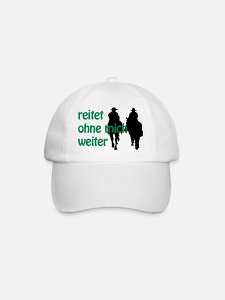 Reitet ohne mich weiter - Baseballkappe - Weiß/Weiß