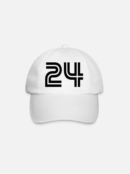 Retour numéro 24 - Casquette classique - blanc/blanc