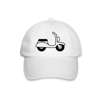 Moped - Baseballkappe - Weiß/Weiß - Vorne