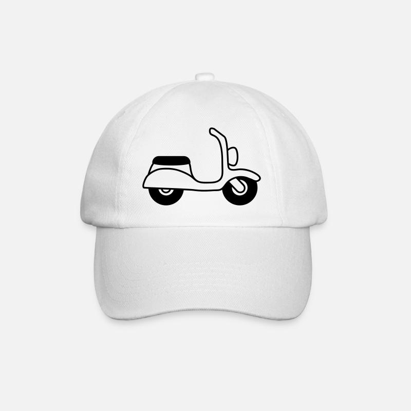 Moped - Baseballkappe - Weiß/Weiß