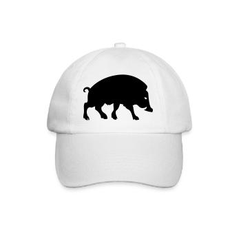 Wildschwein Arverne keltisches gallisches Symbol - Baseballkappe - Weiß/Weiß - Vorne