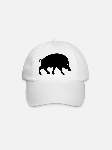 Wildschwein Arverne keltisches gallisches Symbol - Baseballkappe - Weiß/Weiß