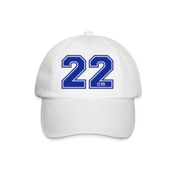 22 centimeter - Casquette classique - blanc/blanc - Devant