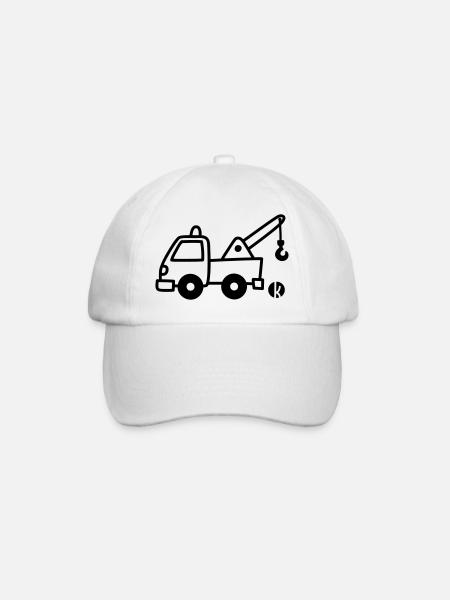 Abschlepper - Baseballkappe - Weiß/Weiß