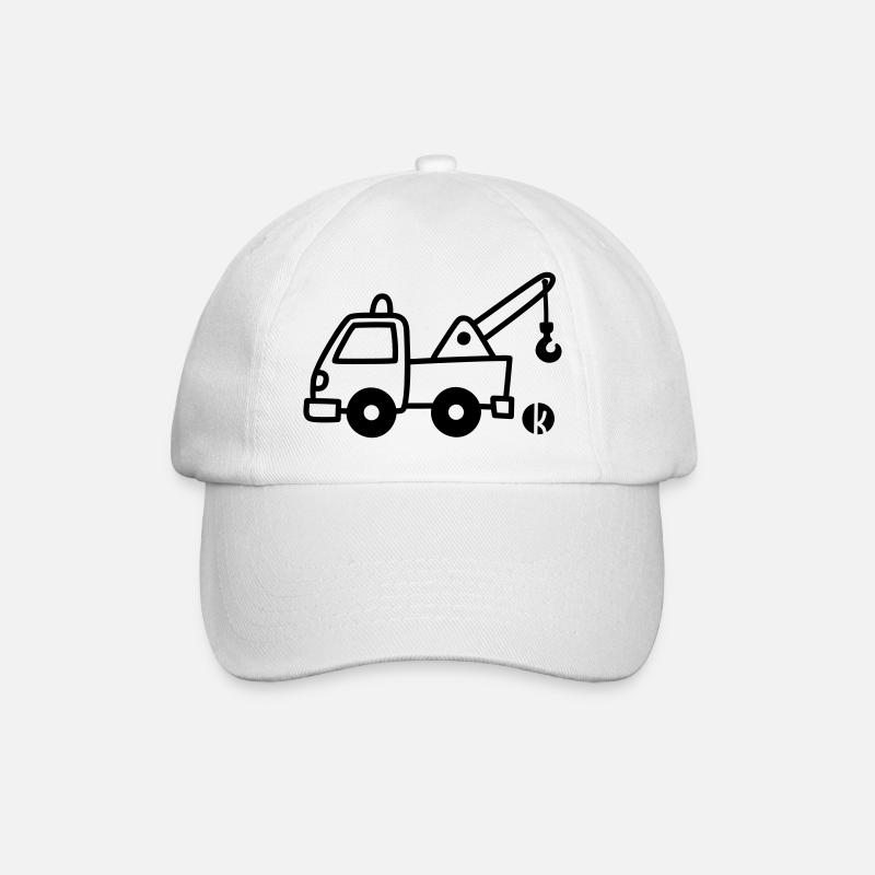 Abschlepper - Baseballkappe - Weiß/Weiß