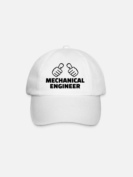 Mechanical engineer - Baseball Cap - white/white