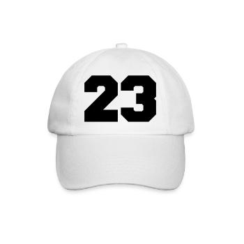 23 - Baseballkappe - Weiß/Weiß - Vorne