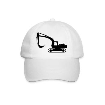 bagger - Baseballkappe - Weiß/Weiß - Vorne